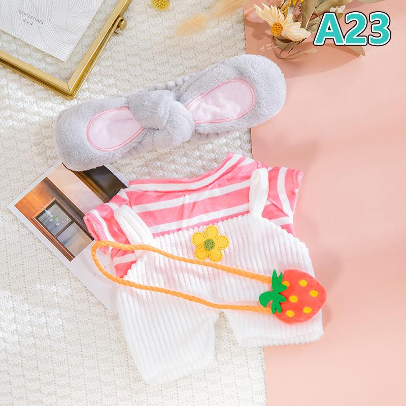 30Cm Yellow Duck With Clothes Plush Toys Dolls Accessories Clothing Hair Band