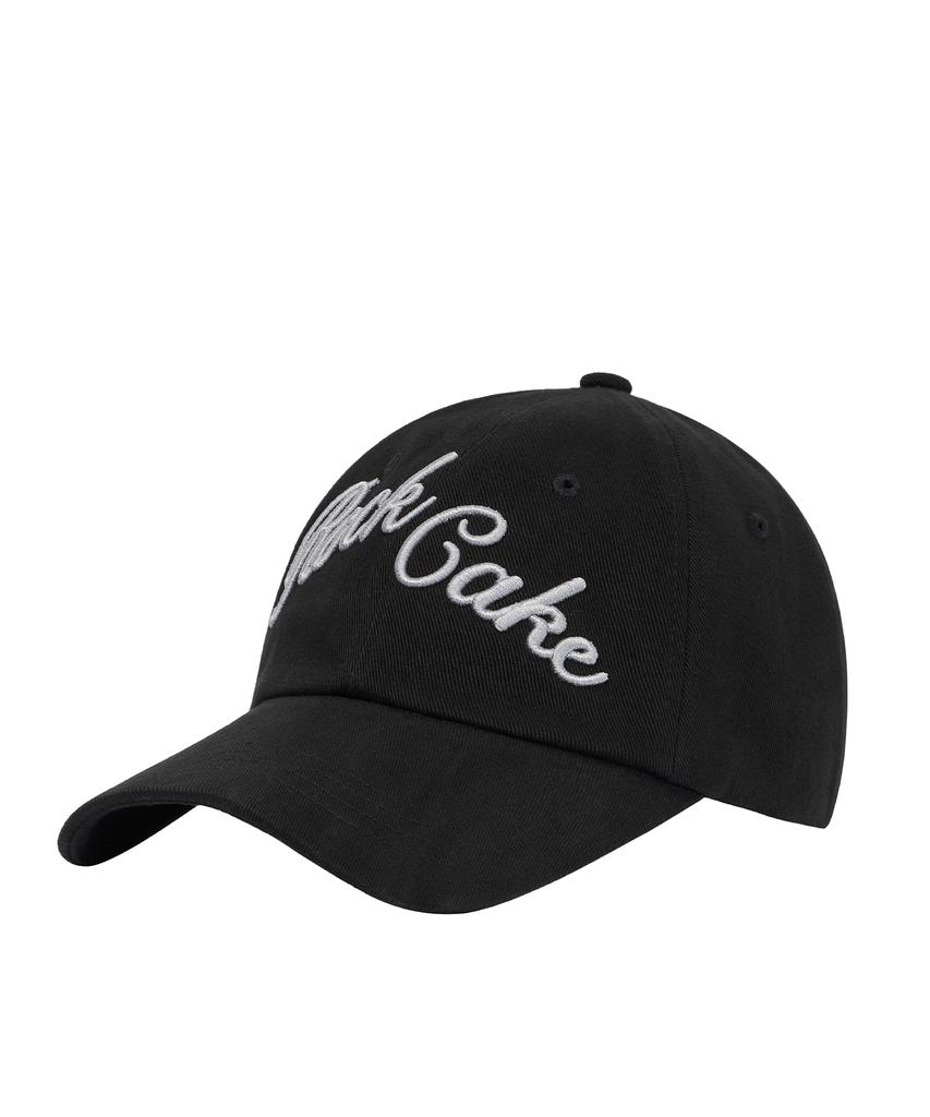 ROCKCAKE Script Pigment Ball Cap - Black
