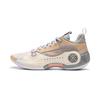 Li Ning WOW 10 Way Of Wade 10 Antidérapantes Résistantes à l'abrasion Basse Semelle Chaussures de Basketball Homme Sable Umber ABAS083-20
