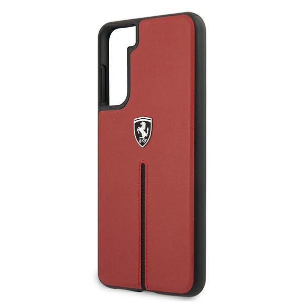 Ferrari Feosihcs21Mre S21+ G996 Czerwony/Red Hardcase Off Track Leather Nylon Stripe