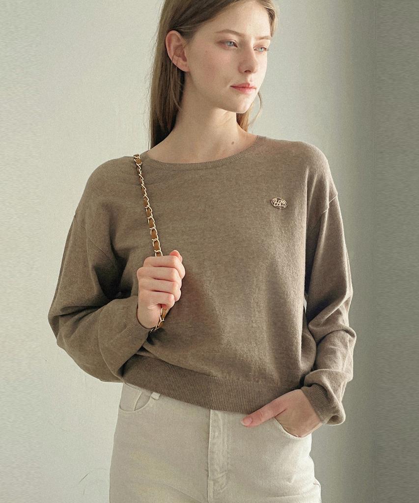 SLOWLOLLI Creamy Wool Drop Knit