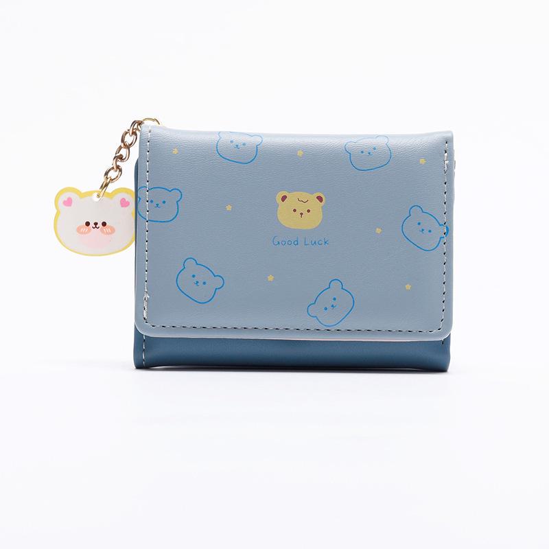 Geldbörse im koreanischen Cartoon-Stil – kurze Damenbrieftasche für Studenten