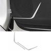 Matte Silver ABS Cover Trim Inner Door Speaker Strip For Cadillac XT5 2016-