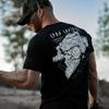 Til Valhalla Cotton T-Shirt  American Beard Warrior Tactical Skull Unisex T Shirt Short Sleeve O-Neck T-shirt Casual Men’s Top
