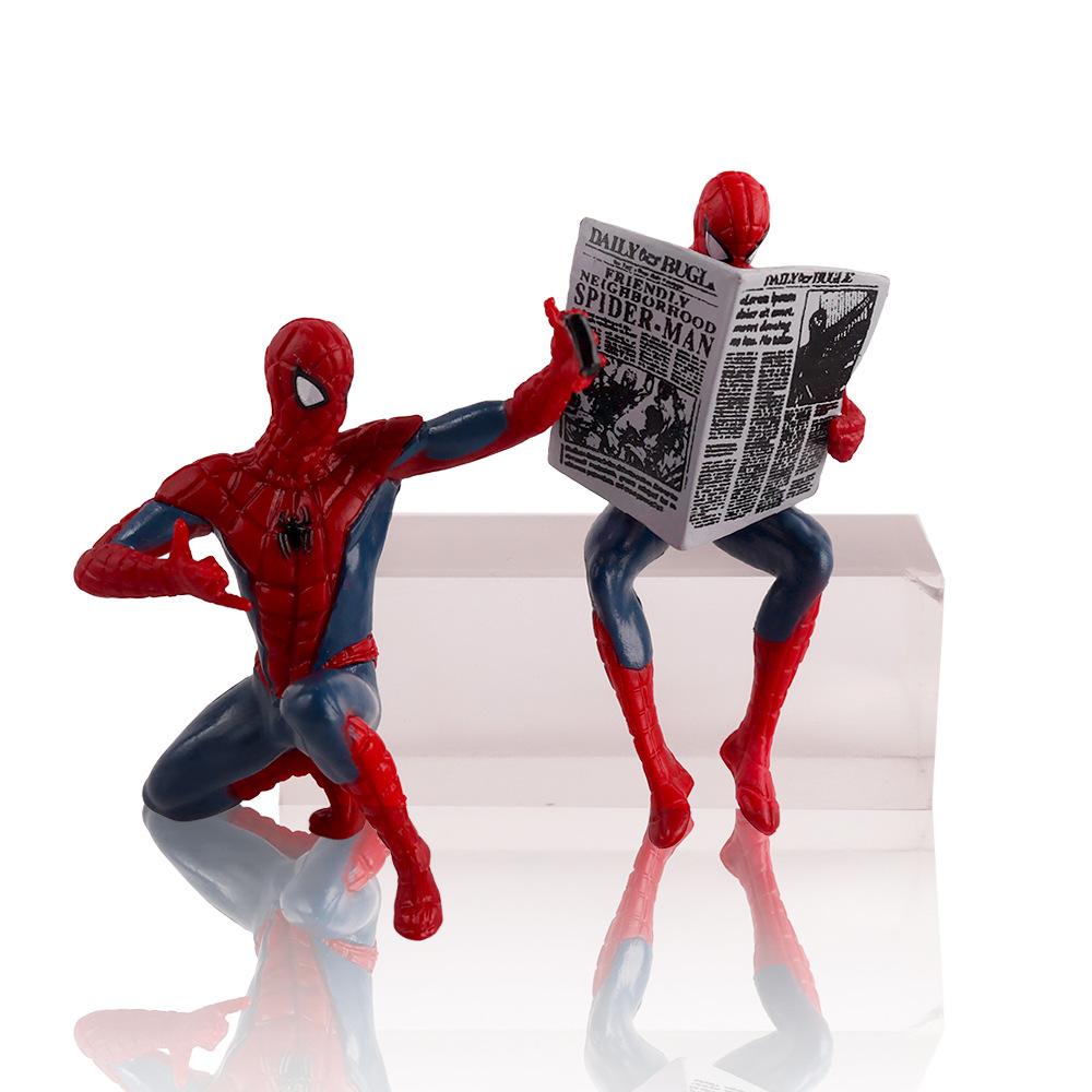 Marvel Spider-Man 7-9cm Action Figure Superhero Toy Spider-Man Anime Collection Mini Model Designed for Children Present