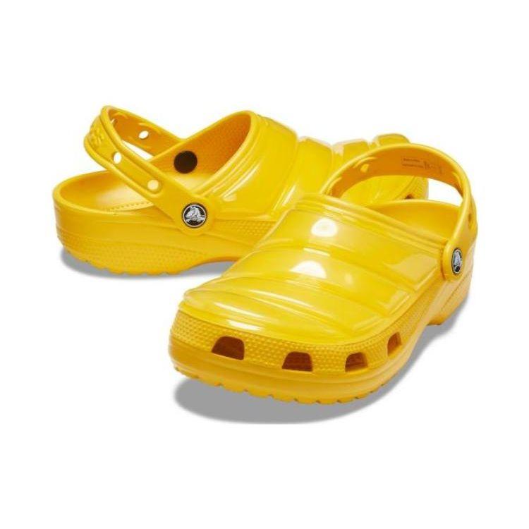 Crocs Sabot Classic Casual Simplu Sabot Umflat Sandale de Plajă Sandale Unisex Galben Deschis 206624-700