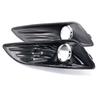 For Ford Fiesta 2013 2014 2015 Car Front Bumper Fog Light Lamp Bezel Frame Cover Grille Shell Cap Hood