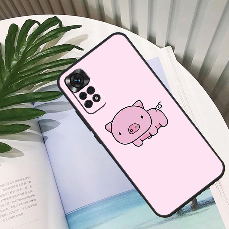 Cute Pink Pig Funda For Xiaomi Redmi Note 14 10 11 12 13 15 Pro Plus Case For Redmi 15 15C 14C 12C 10C 13C