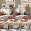 V-Violet Evergarden Pillow Case Anti-dustmite Pillowcase Invisible Zipper Silky Sofa Cushion Cover