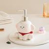 Ceramic Liquid Soap Dispenser Dog Shape Press Pump Dog Shape Lotion Bottle Empty Bottle Cute Shower Shampoo Dispenser