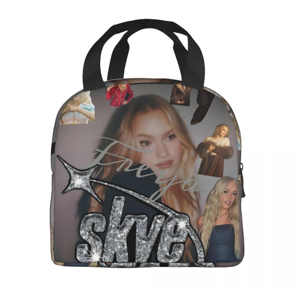 Freya Skye Sänger Tour 2026 Isolierte Lunchtasche Aufbewahrung Lebensmittelbox Tragbarer Thermokühler Lunchboxen Für Die Arbeit
