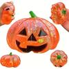 Bright Colors Halloween Shiny Fidget Toy Soft Pumpkin Shaped Squishy Toy  Halloween Gift