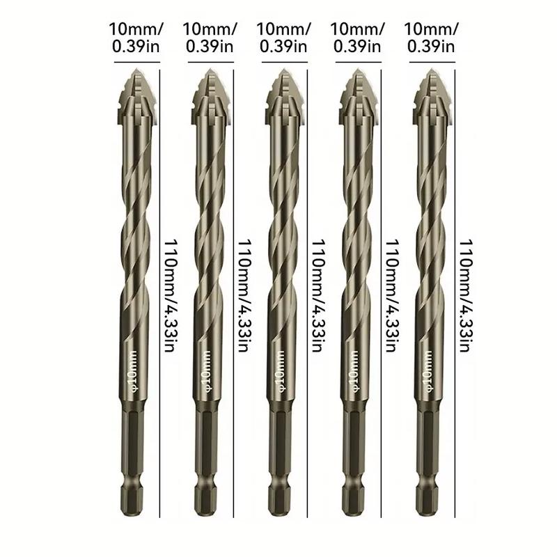 4-12mm Four-Flute Sawtooth Drill Bit Sawtooth Drilling Tools For Glass/Tile/Concrete/Metal Drill Bit Set Tools