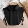 Perfect Match Fashion Half Shirt Style Fake Collar For Women Stand Detachable Collar Fake Girls Vintage Lace Ladies False Blouse Collar Decor