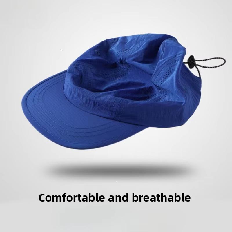 Ultra-Light 40G Quick Dry 5 Panel Cap Men Women Sun Hat Foldable Soft Brim Breathable Outdoor Running Sports Baseball Cap