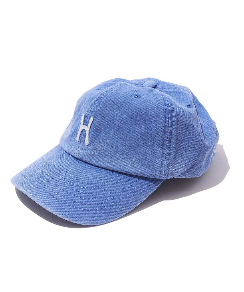 HELLO SUNRISE H Logo Cotton Ball Cap_Blue