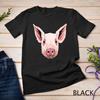 Pig Head Shirt Cute Pig Lover Women Men Gift Unisex T-shirt