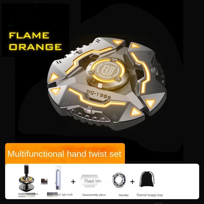 Fidget Spinner Metal Luminous Long Time Rotation Multifunctional Hand Twist Adult Stress Relief Toy Gyro ATOM