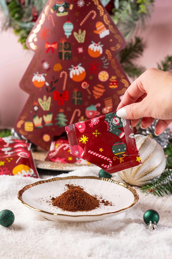 Kalendarz Adwentowy Z Kawą Mieloną Arabica Choinka Prezent Green Touch