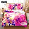 Beautiful  Flower Bedding Set, 3Pc Flower Duvet Cover Set, Soft Comfortable Breathable Duvet Cover, For Bedroom Guest Room Decor