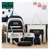 School Bag Primary School School Bag Women's Large-capacity Middle School Student Backpack New Casual Backpack Five-piece Fashion