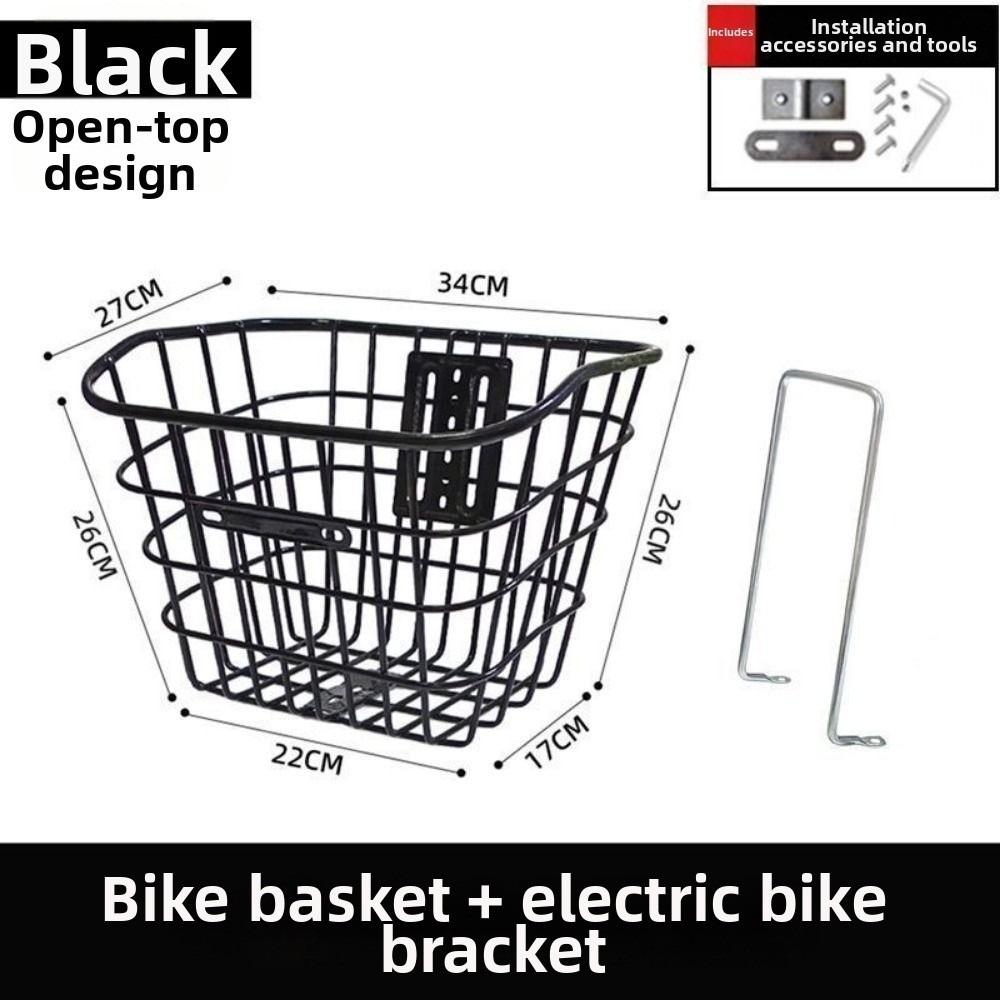 Universal Large Capacity Storage Baskets Metal Bicycle Front Basket