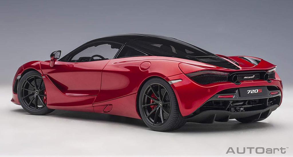 AUTOart AUTOart מקלארן 720S אדום מטאלי מוצר מוגמר 76072 1/18