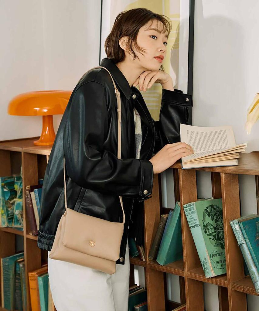 Beanpole Accessory Soft Minimalist Crossbody Bag - Beige