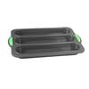 Silicone Bread Mold Non-Stick Food Grade Baguette Loaf Pan Cake Baking Tray with Drain Holes for Home Kitchen Bakery Burger Buns Sandwich Cookies