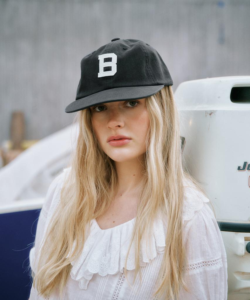 GREENBUTTER B Logo Cap (Black)