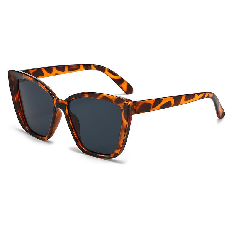 Vintage Cat Eye Sunglasses Women Retro Square Big Frame Sun Glasses Female Designer Fashion Shades Oculos De Sol