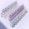 Magnetischer Nagelhalter Basis Verlängerter Wellen-Purpurstreifen Bogen Fingerauflage Professionelle Maniküre Transparent/Bunt Nail Art Übungs-Displayständer Nagel