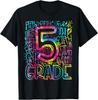 5th Grade Teacher Typography Team Fifth Grade Back To School T-Shirt