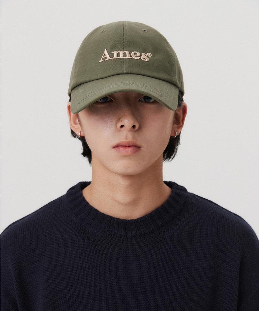 AMES-WORLDWIDE Basic Logo Ball Cap Khaki