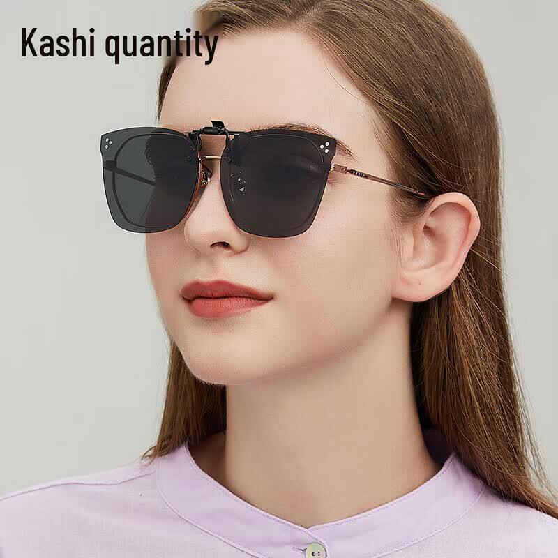 CASHMAN Retro Cat Eye Polarized Clip-on Sunglasses