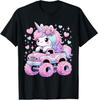 Monster Truck Unicorn Birthday Party Monster Truck Girl T-Shirt