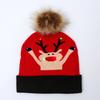 Cozy Acrylic Knitted Christmas Beanie Hat With Led Lights For Winter Fashion