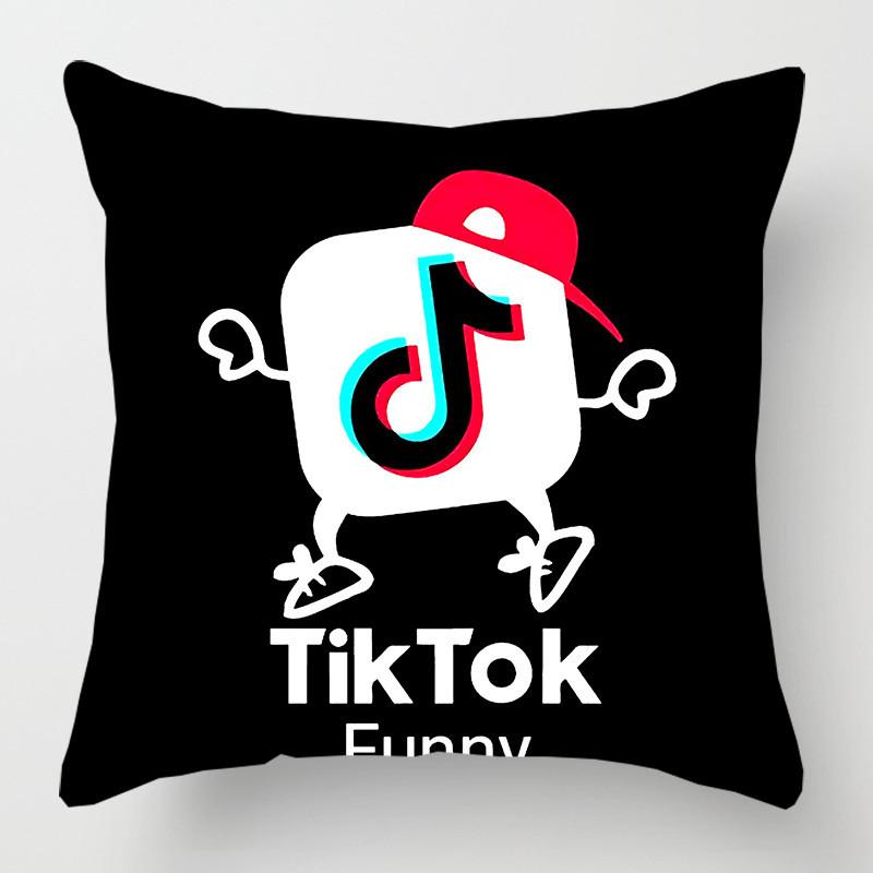 Stylish Tiktok Cushion Cover Decorative Soft Pillow Case For Relaxing Spaces 18inch