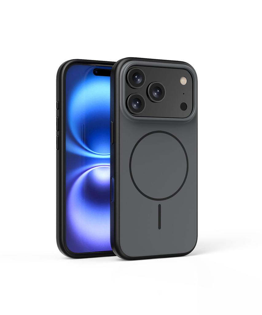 iPhone 17 Pro Max Frosted Magnetic Color Block Air Drop-Proof Case