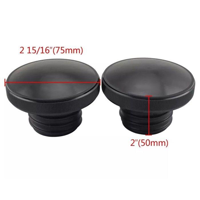 Straight Fuel Tank Cap for Indian Chief Bobber / Dark Horse TS10 Black