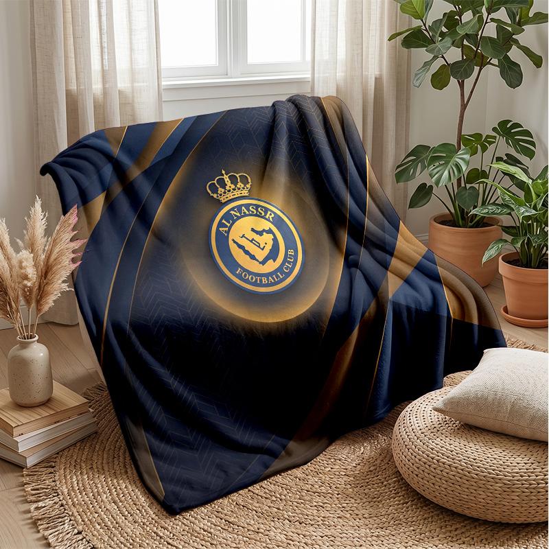 Cristiano Ronaldo Printed Flannel Blanket Skin Friendly Warm Decorative Throw for Indoor Couch Bed Daily Use