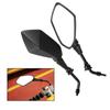 Miroir Convexe Côté Arrière 1 Paire Miroir de Moto 8mm 10mm Poignée en Fibre de Carbone Embouts de Guidon Miroirs Rétroviseurs Latéraux pour Scooter Vélo Électrique Moto