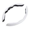 2PCS Carbon Fiber Car Round Steering Wheel Cover Non-Slip Steering Cover Protector Anti Dust Washable Interior Auto Accessories