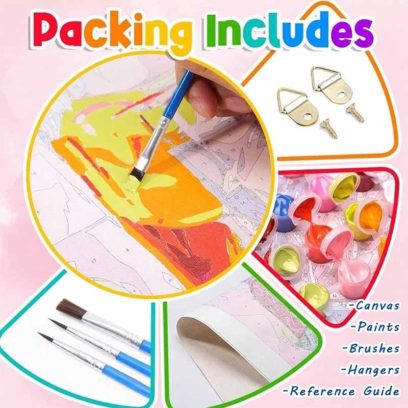 Disney Toy Story Woody and Buzz Oil Painting Kit Digital Painting Art Handmade Diy Home Room Decorations