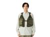 Snow Peak SP FF Joint System Vertical Strap Mesh Vest Vest for Men and Olive One SPF-JK-25AU903 Women,