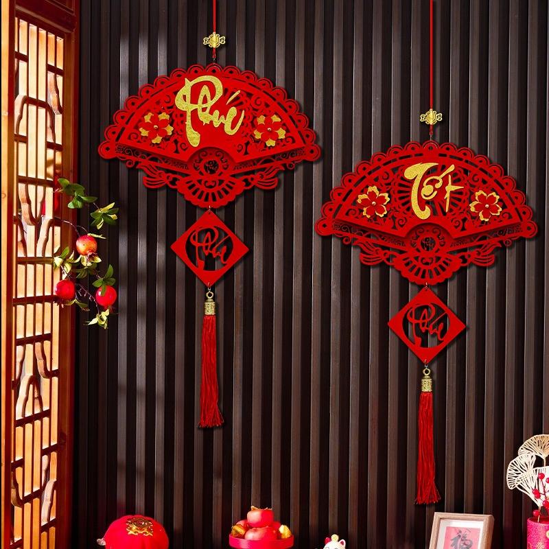 Vietnamese New Year Hanging Pendants with Tassel Window Door Party Hanging Ornament Spring Festival Tet Decoration 2026