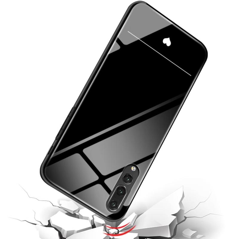 Semplice Custodia per Telefono in Vetro Temperato a Forma di Cuore d'Amore per POCO F7 Ultra F7 Pro X7 M6 Pro X6 F6 X5 F5 Antiurto Copertura Posteriore Rigida Cordino