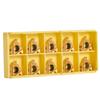 10Pcs Set CNC Carbide Tips Inserts Blade Cutter Lathe Turning Tool with Box