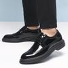Fashionable Men's New Leather Shoes Brogue Casual Men's Leather Retro Flat Shoes Versatile Outdoor Party Wedding Shoes
