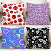 Cartoon Style Pattern Cushion Cover Comfortable Reversible Pillow Cover Ideal for Car Sofa Bedroom Beyond